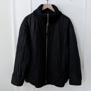 COS Black Quilted Puffer Jacket